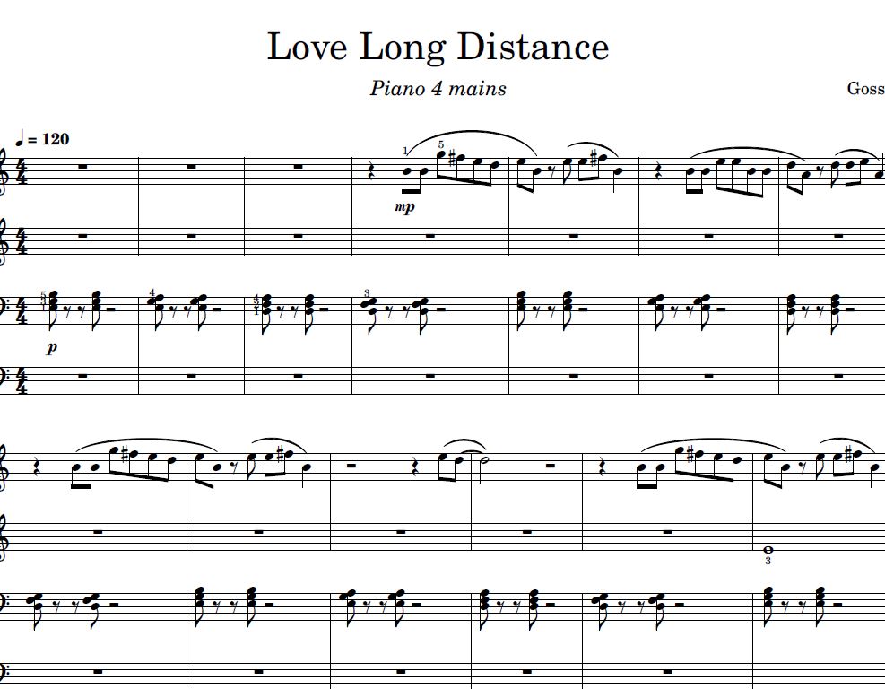 Partition piano sheet music / 
